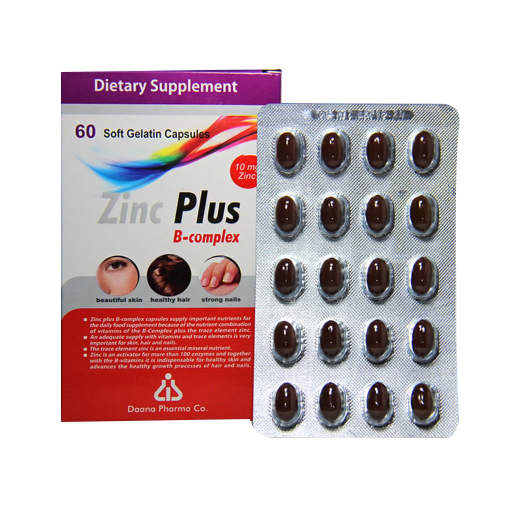 زینک پلاس - ب کمپلکس 10 میلی گرم دانا(60 عددی)