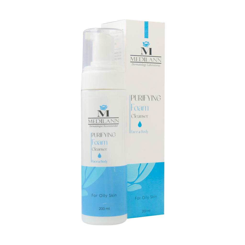 فوم شستشو و آبرسان پوست چرب مدیلن