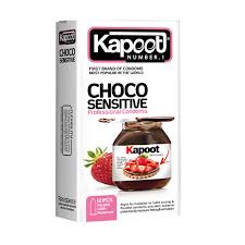 کاندوم شکلاتی کاپوت مدل CHOCO SENSITIVE بسته 12 عددی